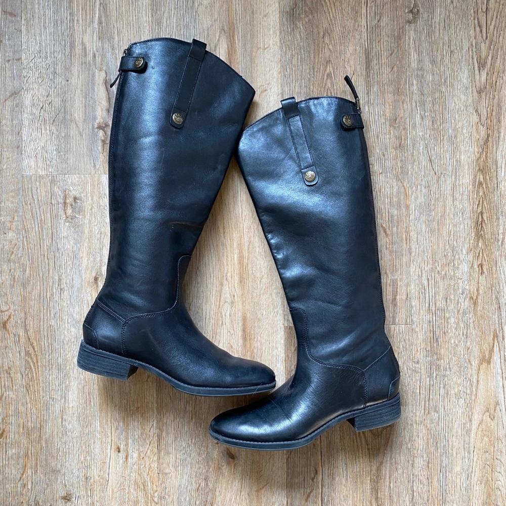 Sam Edelman Penny Riding Boot 7.5 M Black